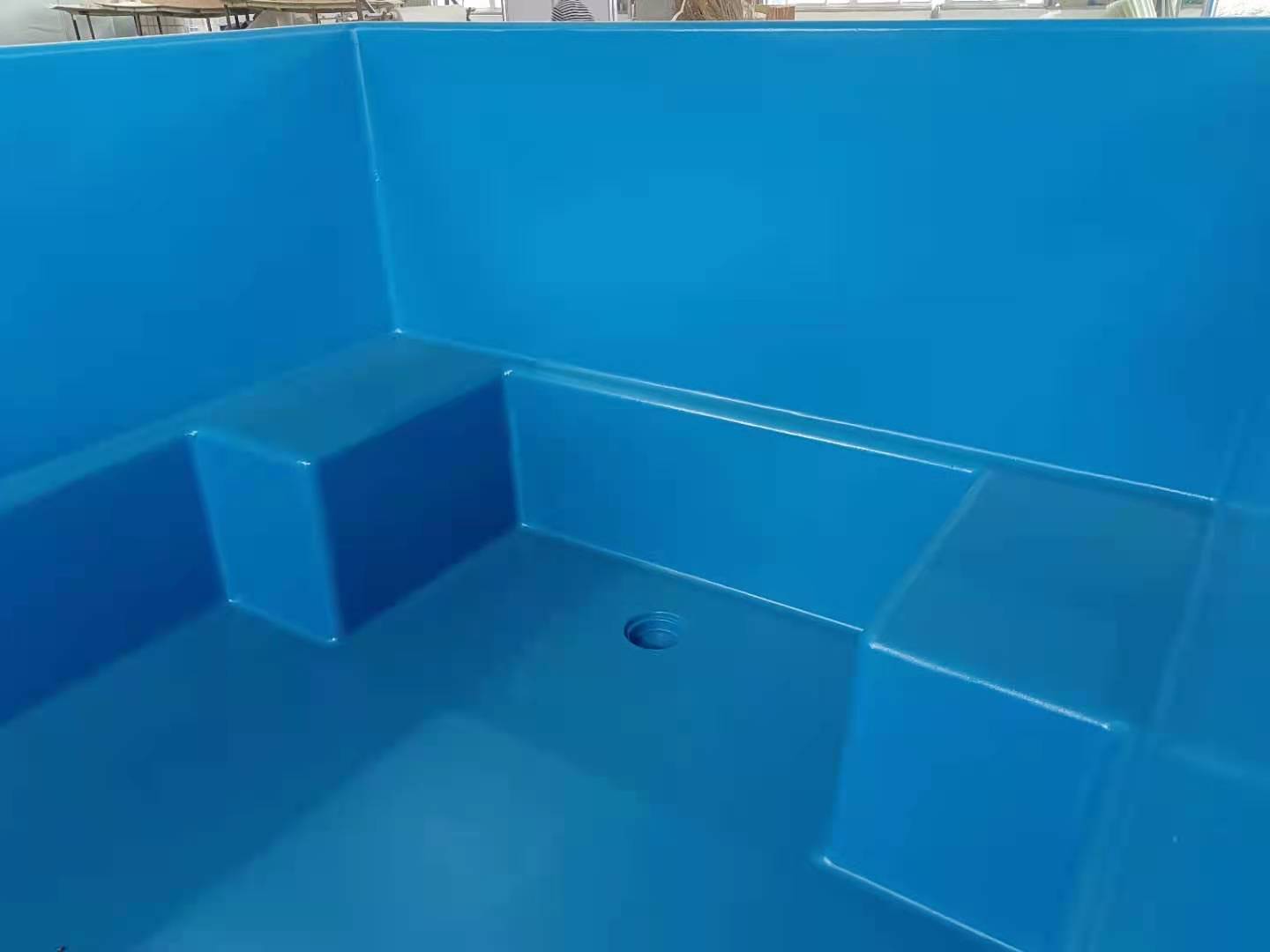 Nouveau design coque en fibre de verre de piscine de jardin extérieur