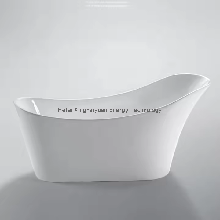 Trempage baignoire de bain ovale en fibre de verre baignoire autonome pour salle de bain