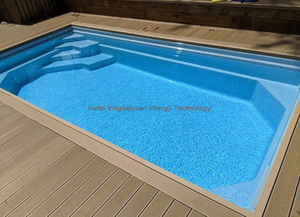 Piscine rectangulaire extérieure en fibre de verre FRP Pool Shell