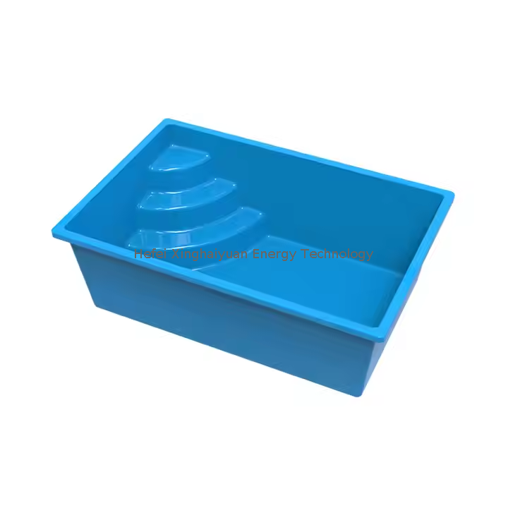 Extérieur moderne 8m 10m Piscine coquille enracinée Piscine en fibre de verre FRP avec spa