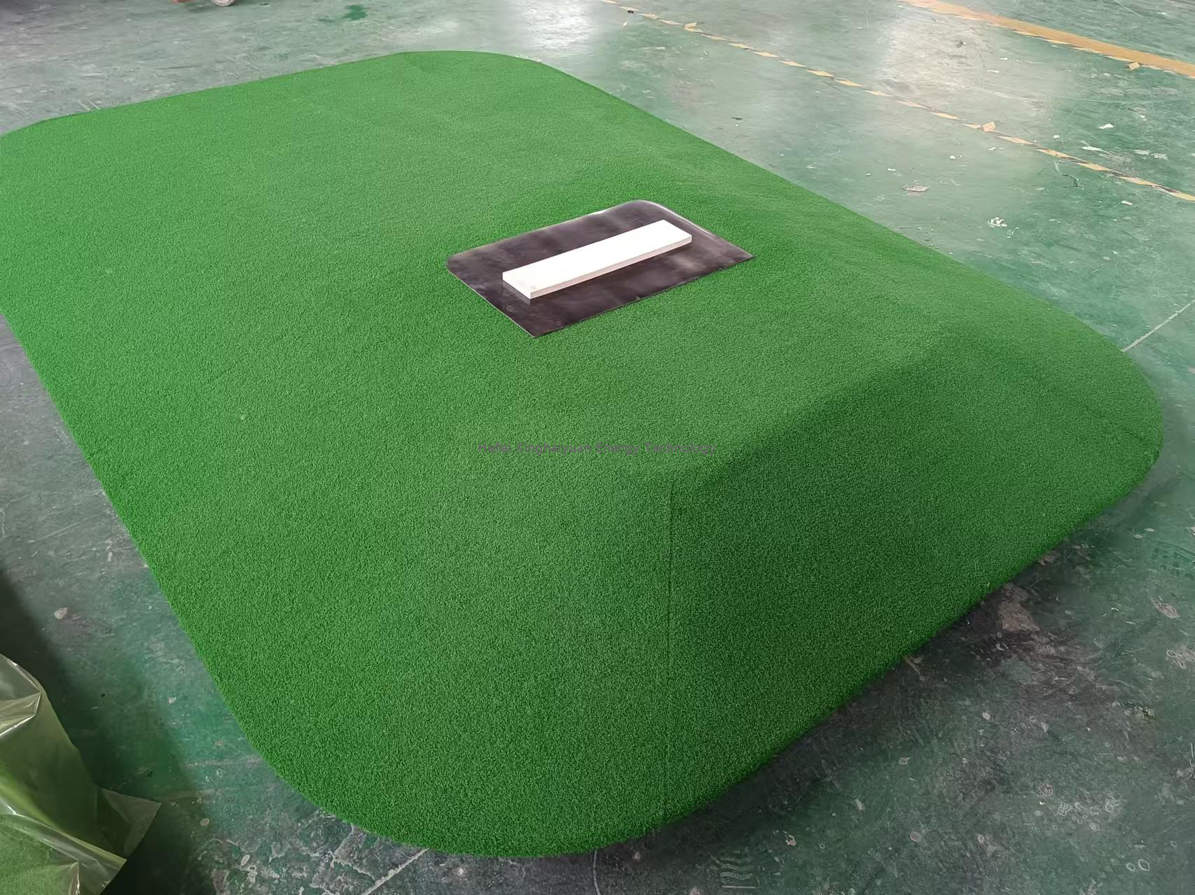 Game de baseball portable Fiberglass Pitching Mound pour l'entraînement de tangage de baseball intérieur et extérieur 