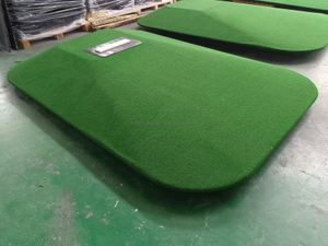 Game de baseball portable Fiberglass Pitching Mound pour l'entraînement de tangage de baseball intérieur et extérieur 
