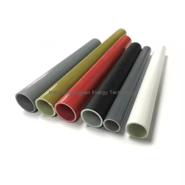 Pultrusion Flexible Fiberglass Roda FRP TUBE ROUNDE GRP TUBES CRIVES COMPOSITION FIBERSE